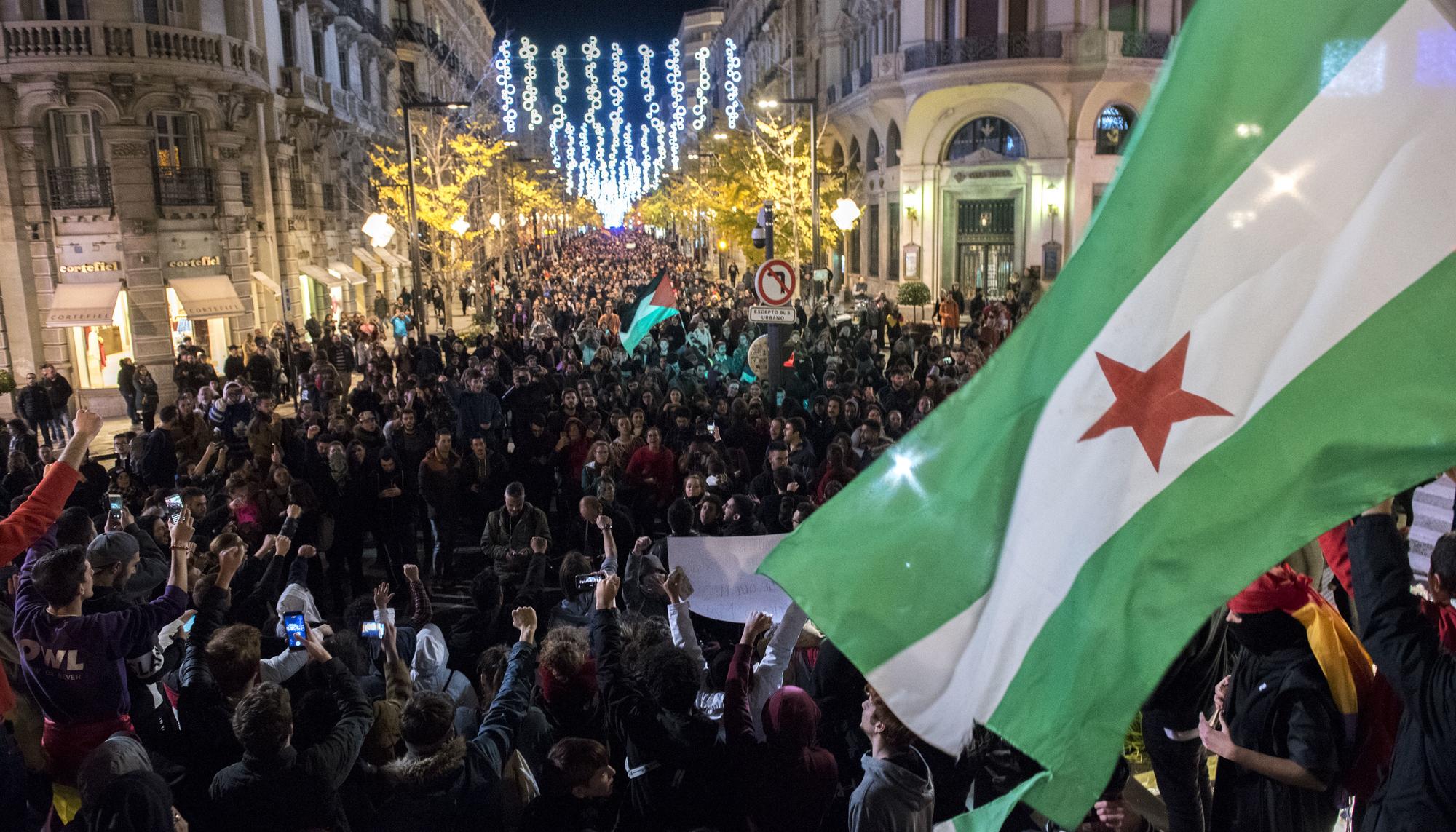 Manifestación Antifascista en Granada ok